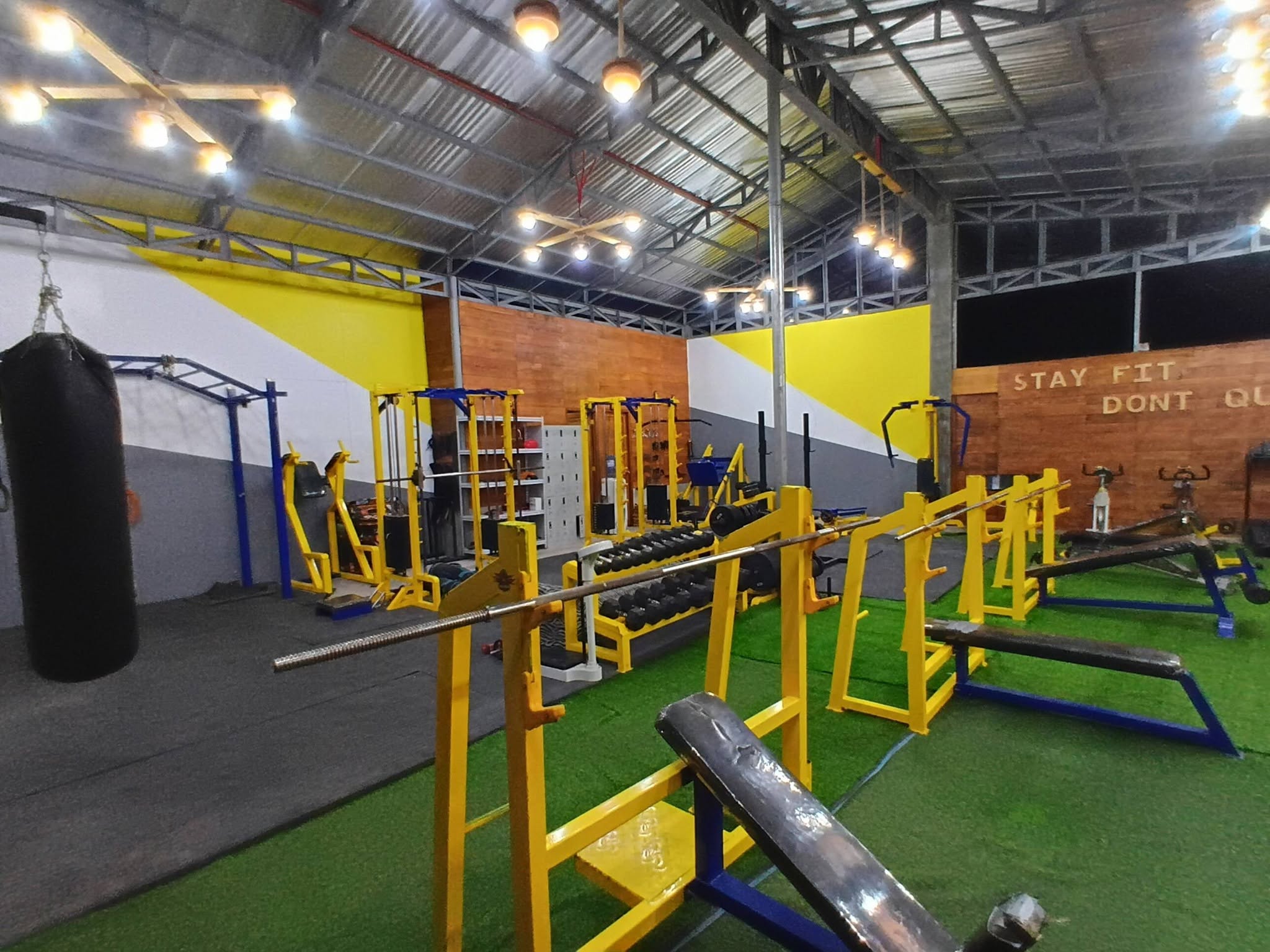 Wide view of Gym KoTo's spacious training floor